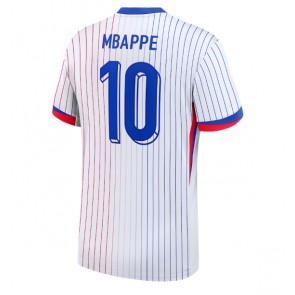 Francie Kylian Mbappe #10 Venkovní Dres ME 2024 Krátký Rukáv